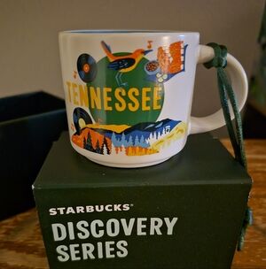 Starbucks Tennessee Mug - Green and Orange Design